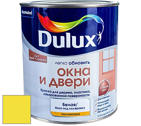 Краска DULUX LUXIUM ОКНА И ДВЕРИ полуматовая краска цвет RAL 1018 