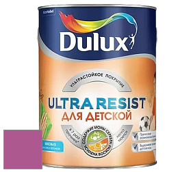 Краска DULUX LUXIUM ULTRA RESIST ДЛЯ ДЕТСКОЙ ультрастойкая матовая краска цвет 06RR 20/418 Dazzling Daylight