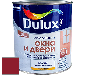 Краска DULUX LUXIUM ОКНА И ДВЕРИ полуматовая краска цвет RAL 3003 