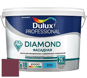 Краска DULUX LUXIUM DIAMOND ФАСАДНАЯ матовая краска цвет 76RR 08/316 Garnet symphony 2