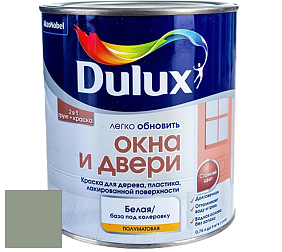 Краска DULUX LUXIUM ОКНА И ДВЕРИ полуматовая краска цвет NCS S 4010-G30Y 
