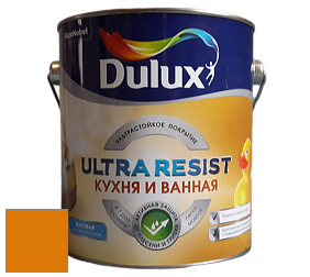 Краска DULUX LUXIUM ULTRA RESIST КУХНЯ И ВАННАЯ матовая ультрастойкая краска цвет RAL 2000 