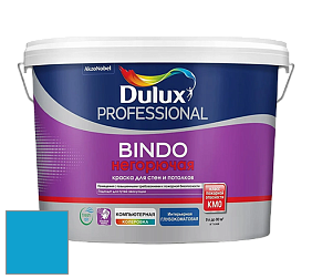 Краска DULUX LUXIUM BINDO НЕГОРЮЧАЯ 9л глубокоматовая краска цвет 93BG 32/374 Bluebird's Song