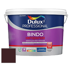 Краска DULUX LUXIUM BINDO НЕГОРЮЧАЯ 9л глубокоматовая краска цвет RAL 3007 