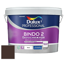 Краска DULUX LUXIUM BINDO 2 глубокоматовая краска цвет RAL 8017 