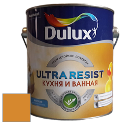 Краска DULUX LUXIUM ULTRA RESIST КУХНЯ И ВАННАЯ матовая ультрастойкая краска цвет NCS S 2070-Y20R 