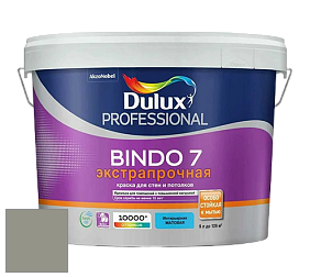 Краска DULUX LUXIUM BINDO 7 Экстрапрочная матовая краска цвет 91YY 31/059 Team Grey