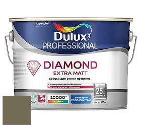 Краска DULUX LUXIUM DIAMOND EXTRA MATT глубокоматовая краска цвет NCS S 6020-G70Y 