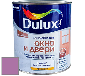 Краска DULUX LUXIUM ОКНА И ДВЕРИ полуматовая краска цвет NCS S 2050-R40B 