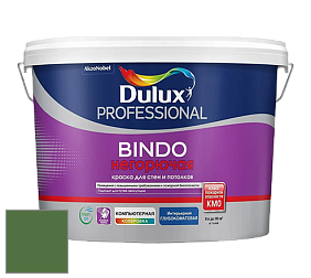 Краска DULUX LUXIUM BINDO НЕГОРЮЧАЯ 9л глубокоматовая краска цвет 50GY 15/289 Splendor