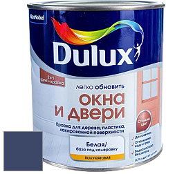 Краска DULUX LUXIUM ОКНА И ДВЕРИ полуматовая краска цвет NCS S 6030-R70B 