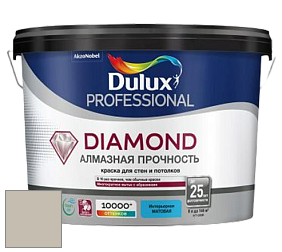Краска DULUX LUXIUM DIAMOND MATT матовая краска цвет 39YY 53/067 Grey Feather