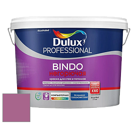 Краска DULUX LUXIUM BINDO НЕГОРЮЧАЯ 9л глубокоматовая краска цвет 10RR 21/325 Antique Fuchsia