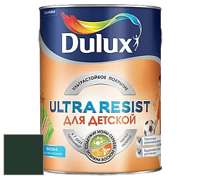 Краска DULUX LUXIUM ULTRA RESIST ДЛЯ ДЕТСКОЙ ультрастойкая матовая краска цвет RAL 6009 