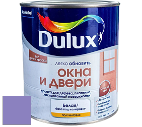 Краска DULUX LUXIUM ОКНА И ДВЕРИ полуматовая краска цвет NCS S 2050-R60B 
