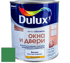Краска DULUX LUXIUM ОКНА И ДВЕРИ полуматовая краска цвет NCS S 3060-G10Y 