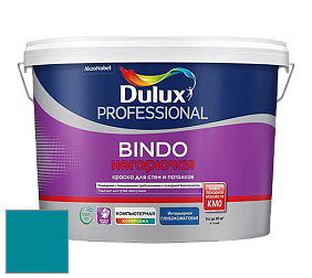 Краска DULUX LUXIUM BINDO НЕГОРЮЧАЯ 9л глубокоматовая краска цвет 30BG 21/301 Cosmic Blue