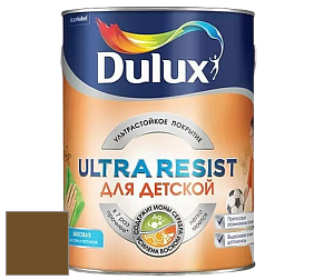 Краска DULUX LUXIUM ULTRA RESIST ДЛЯ ДЕТСКОЙ ультрастойкая матовая краска цвет RAL 8008 