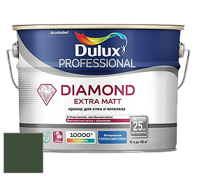 Краска DULUX LUXIUM DIAMOND EXTRA MATT глубокоматовая краска цвет 50GY 08/153 Wilderness Green