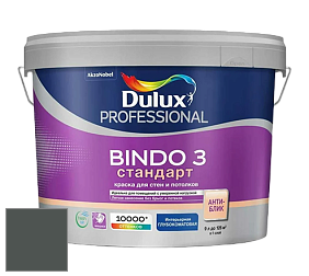 Краска DULUX LUXIUM BINDO 3 Стандарт глубокоматовая краска цвет RAL 7043 