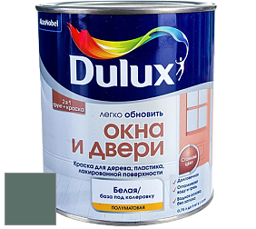 Краска DULUX LUXIUM ОКНА И ДВЕРИ полуматовая краска цвет 50GG 15/099 