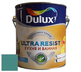 Краска DULUX LUXIUM ULTRA RESIST КУХНЯ И ВАННАЯ матовая ультрастойкая краска цвет RAL 6033 