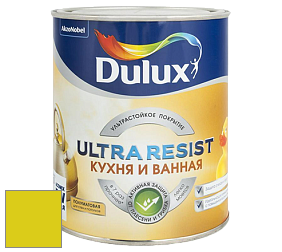 Краска DULUX LUXIUM ULTRA RESIST КУХНЯ И ВАННАЯ полуматовая ультрастойкая краска цвет NCS S 0575-G70Y 
