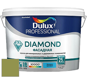 Краска DULUX LUXIUM DIAMOND ФАСАДНАЯ матовая краска цвет NCS S 3050-G50Y 