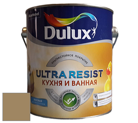 Краска DULUX LUXIUM ULTRA RESIST КУХНЯ И ВАННАЯ матовая ультрастойкая краска цвет 30YY 27/226 Khaki Moss