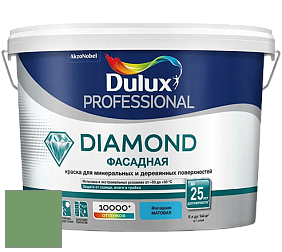 Краска DULUX LUXIUM DIAMOND ФАСАДНАЯ матовая краска цвет NCS S 3040-G20Y 