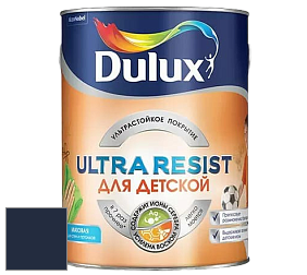 Краска DULUX LUXIUM ULTRA RESIST ДЛЯ ДЕТСКОЙ ультрастойкая матовая краска цвет RAL 5011 