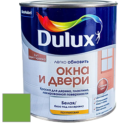 Краска DULUX LUXIUM ОКНА И ДВЕРИ полуматовая краска цвет 33GY 33/549 Elf Fantasy