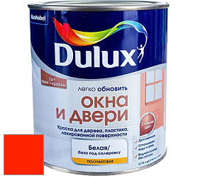 Краска DULUX LUXIUM ОКНА И ДВЕРИ полуматовая краска цвет RAL 2005 