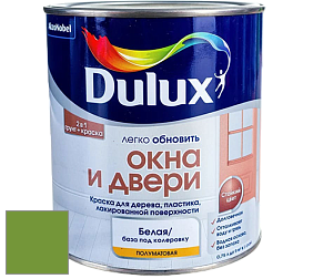 Краска DULUX LUXIUM ОКНА И ДВЕРИ полуматовая краска цвет 21GY 28/472 Wicked Witch