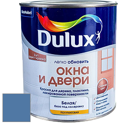 Краска DULUX LUXIUM ОКНА И ДВЕРИ полуматовая краска цвет 30BB 18/286 