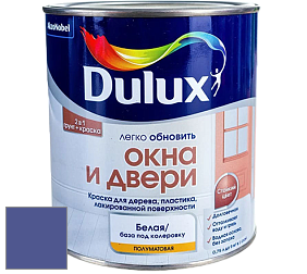 Краска DULUX LUXIUM ОКНА И ДВЕРИ полуматовая краска цвет 91BB 11/331 