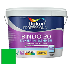 Краска DULUX LUXIUM BINDO 20 Кухня и Ванная полуматовая краска цвет RAL 6038 