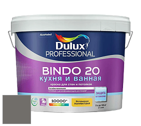 Краска DULUX LUXIUM BINDO 20 Кухня и Ванная полуматовая краска цвет NCS S 6502-Y 