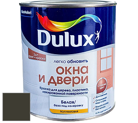 Краска DULUX LUXIUM ОКНА И ДВЕРИ полуматовая краска цвет RAL 6022 
