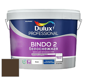 Краска DULUX LUXIUM BINDO 2 глубокоматовая краска цвет RAL 8028 