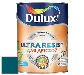 Краска DULUX LUXIUM ULTRA RESIST ДЛЯ ДЕТСКОЙ ультрастойкая матовая краска цвет 31BG 10/240 Intense Depths