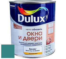 Краска DULUX LUXIUM ОКНА И ДВЕРИ полуматовая краска цвет NCS S 4040-B40G 