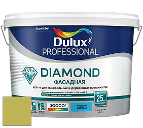 Краска DULUX LUXIUM DIAMOND ФАСАДНАЯ матовая краска цвет NCS S 2050-G70Y 