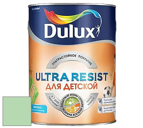 Краска DULUX LUXIUM ULTRA RESIST ДЛЯ ДЕТСКОЙ ультрастойкая матовая краска цвет RAL 6019 