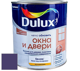Краска DULUX LUXIUM ОКНА И ДВЕРИ полуматовая краска цвет 18RB 08/286 Victory