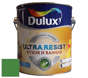 Краска DULUX LUXIUM ULTRA RESIST КУХНЯ И ВАННАЯ матовая ультрастойкая краска цвет RAL 6017 