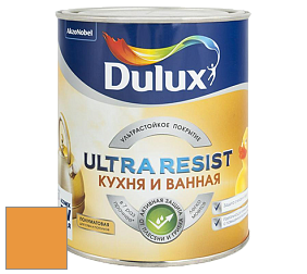 Краска DULUX LUXIUM ULTRA RESIST КУХНЯ И ВАННАЯ полуматовая ультрастойкая краска цвет 97YR 44/642 Nigerian sands 5