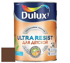 Краска DULUX LUXIUM ULTRA RESIST ДЛЯ ДЕТСКОЙ ультрастойкая матовая краска цвет 70YR 08/186 Bronze Amulet