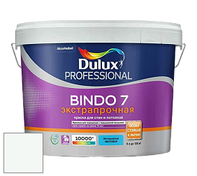Краска DULUX LUXIUM BINDO 7 Экстрапрочная матовая краска цвет RAL 9003 
