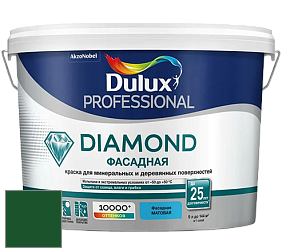 Краска DULUX LUXIUM DIAMOND ФАСАДНАЯ матовая краска цвет RAL 6035 